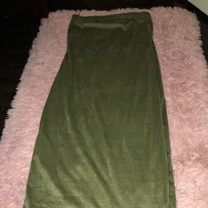 Midi olive dress